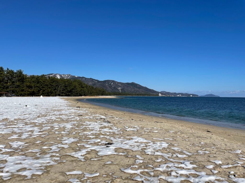 天橋立の海岸沿い